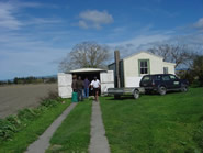 The building where Sue buys the fur from trappers The building where Sue buys the fur from trappers