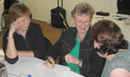 (Left to right) Diana, Jacquey and Carol in Wellington, April 2007