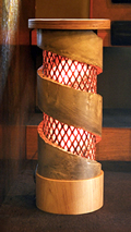Completed lit lantern