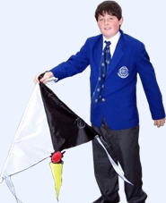 Students flying their kites