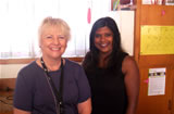 Left to right: Jan McEwan and Joyce Shankar