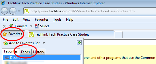Explorer RSS screenshot