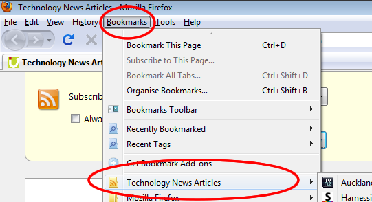 Explorer RSS screenshot