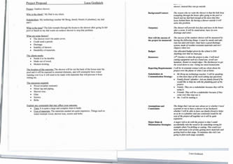 Luca's Outdoor Shower workbook