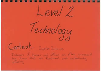 Page 1: Level 2 Technology cover - Creative Interiors