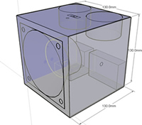 CAD view of Abhilash's speaker unit