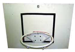 Carmelo's finished basketball hoop