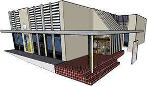 Krishneel's SketchUp model of the Waikanae Library