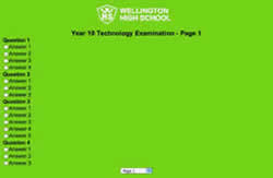 Sam's project exam screen