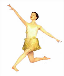 Victoria's ballet costume, modelled by Katheryn