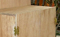 Maraika's finished but unvarnished jewellery cabinet
