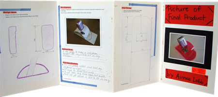 Aimee's cell-phone student folio