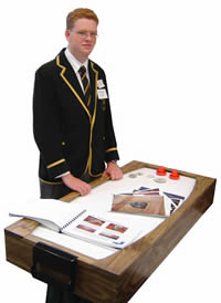 James and his air-hockey table