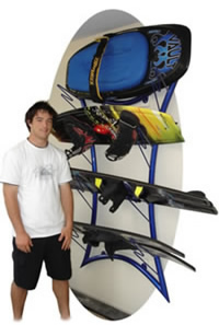 Stewart and his Water sports rack