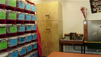 Wellington High School fashion textiles workroom