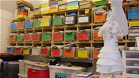 Wellington High School fashion textiles workroom
