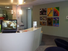 The artwork in place on the head office wall