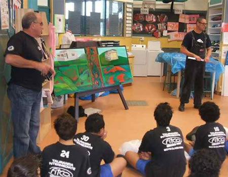Speaking to the class