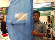 Afa with his sail