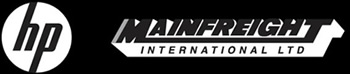 HP and Mainfreight International logos