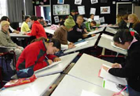 Students at work