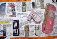 Student designs of the cell phones