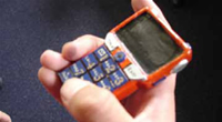 A student with his cell-phone model