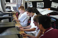 Students at work