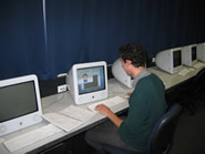 Reuben working on his project