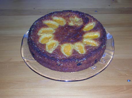 Lime orange and blueberry cake