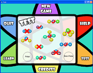 Screenshot from Katie's 'Polar atoms' game