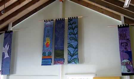 The Marae after installation of the panels