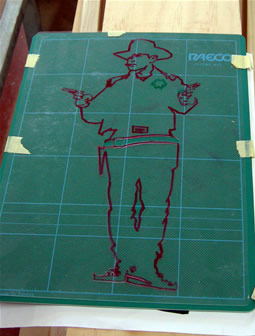 Designing a skateboard's cover decoration