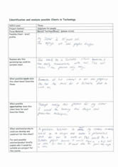 Possible clients evaluation