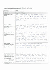 Possible clients evaluation