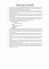 Case studies: 'Out on a Limb'