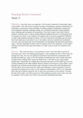 Weekly planning and review