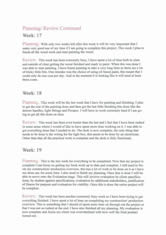 Weekly planning and review