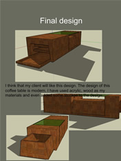 Tian Liu - Year 12  - Making a laminated coffee table