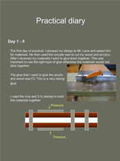 Tian Liu - Year 12  - Making a laminated coffee table