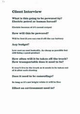 Client interview