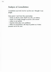 Analysis of Consultation