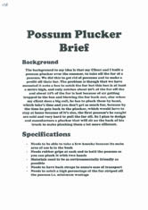 Possum Plucker Brief