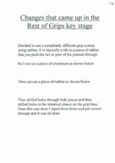 Changes that came up in the 'Rest of Grips' stage