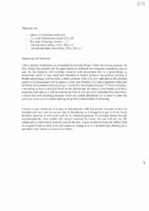 Materials list