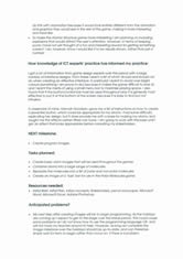 Program planning and development