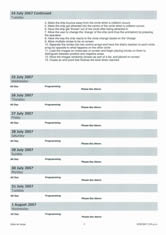 Program planning and development