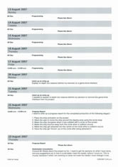 Program planning and development
