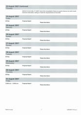 Program planning and development
