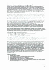 Program planning and development